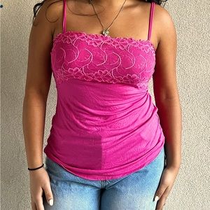 Pink Y2K tank top